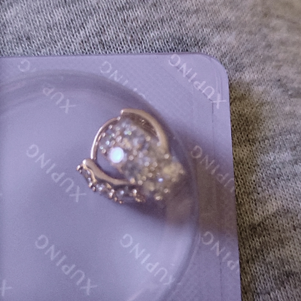 Huggies with diamonds.